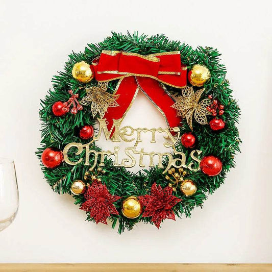 Creative Christmas Door Wreath Christmas Decoration Artificial Garland Wreaths For Car Home Window Wall Decoration - Velora