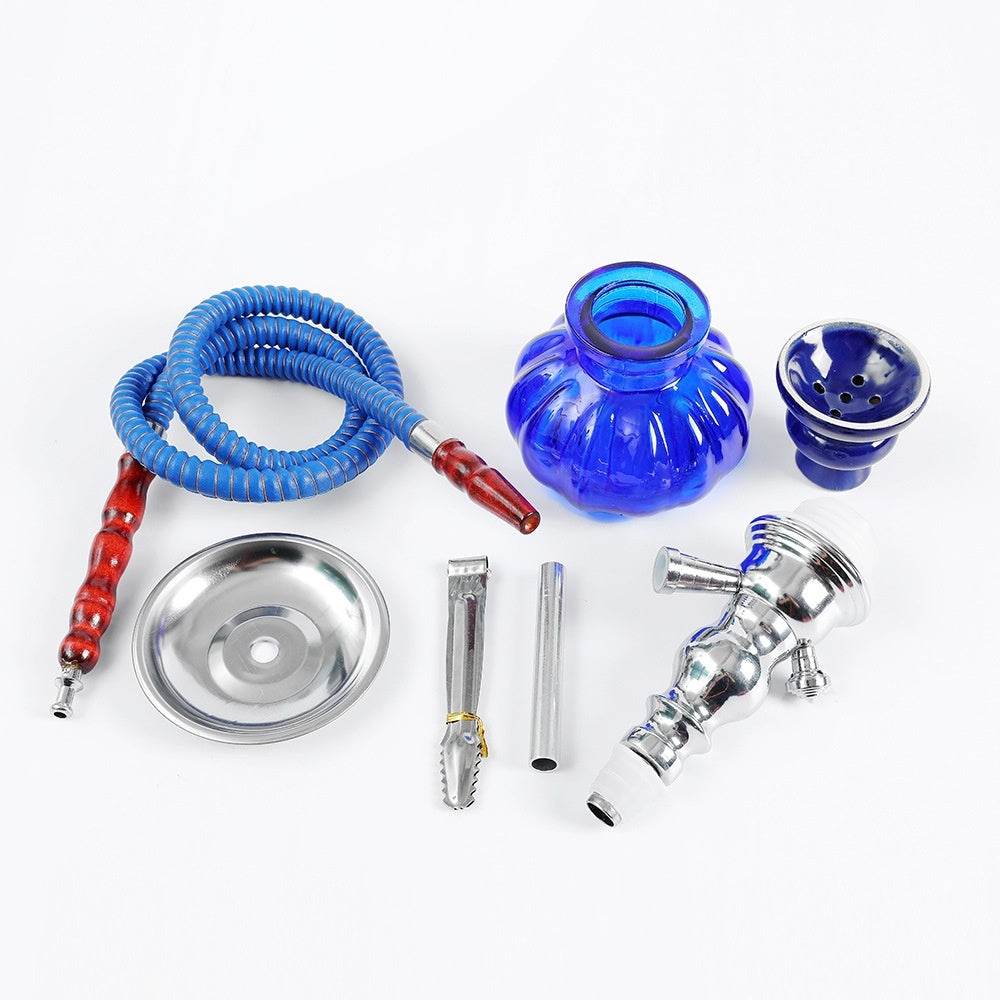 Small Size Iron Single And Double Pipe Hookah Suit - Velora
