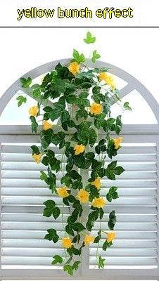 Simulation Plant Morning Glory Ratten For Wall Hanging Decoration Garlands - Velora