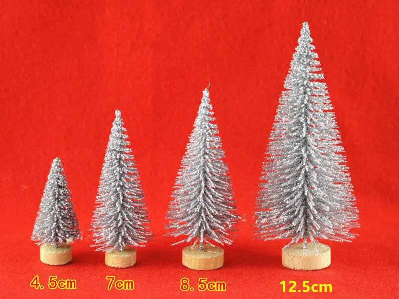 Blue Gold Silver And Red Mini Christmas Tree Ornaments - Velora