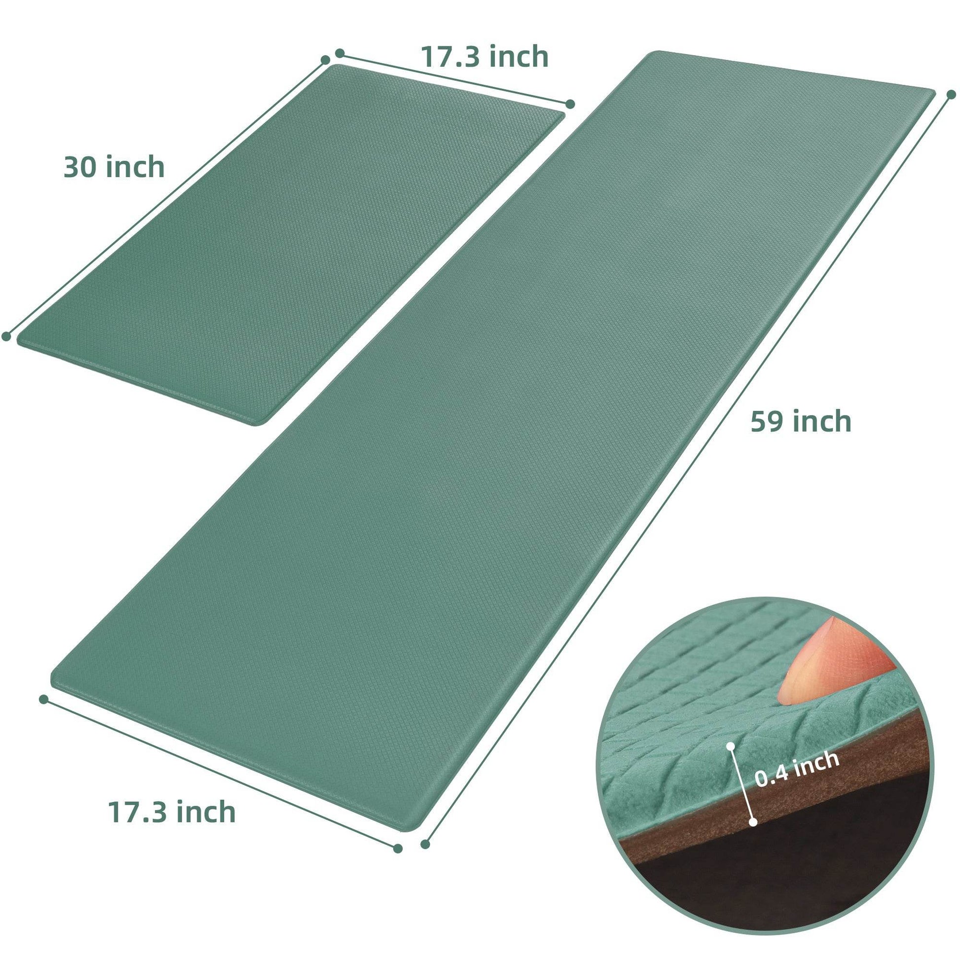Kitchen Floor Mat Two-piece Set Of Non-slip, Waterproof Rug And Easy To Scrub For Home, Kitchen - Velora