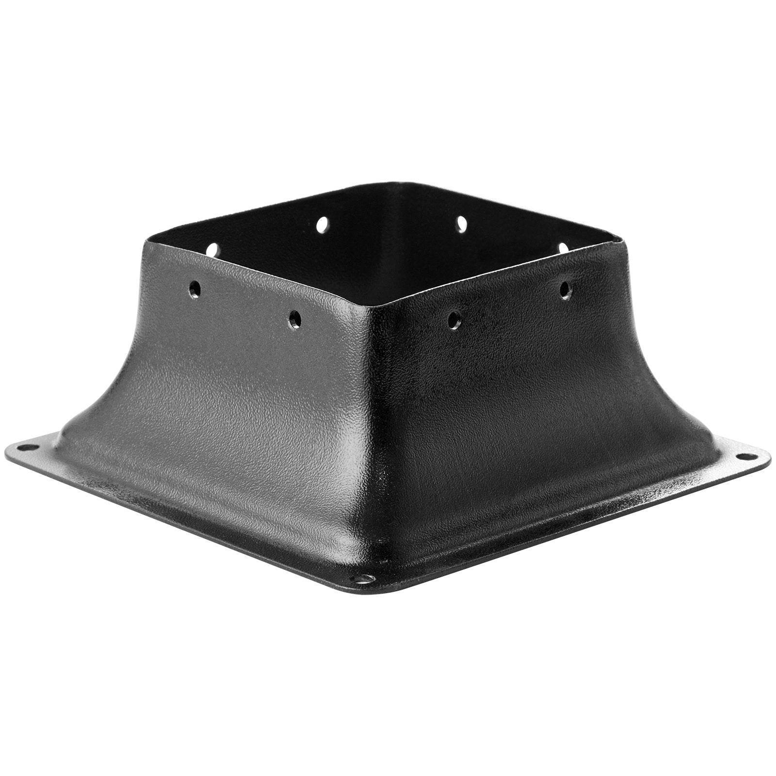 4x4 Post Base 20Pcs, Internal 3.6x3.6 Heavy Duty Powder-Coated Steel Post Bracket Fit For Standard Wood Post Anchor, Decking Post Base For Deck Porch Handrail Railing Support - Velora
