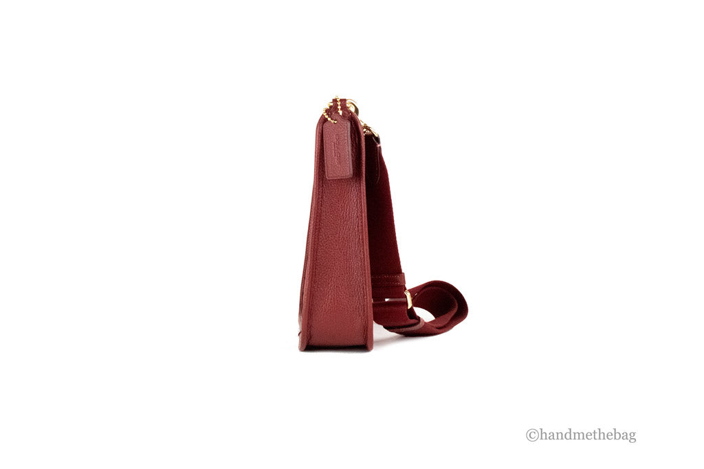 Coach Dempsey Crimson Jacquard Crossbody Patch Bag