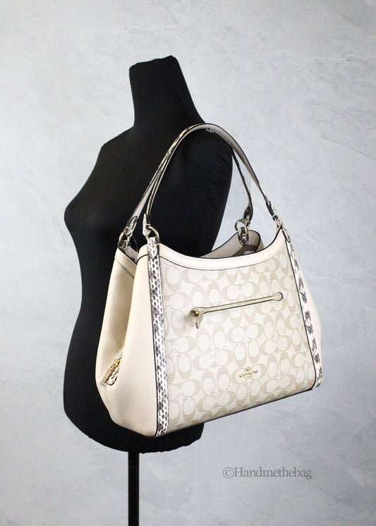 Coach Kristy Elegance Leather Triple Section Bag