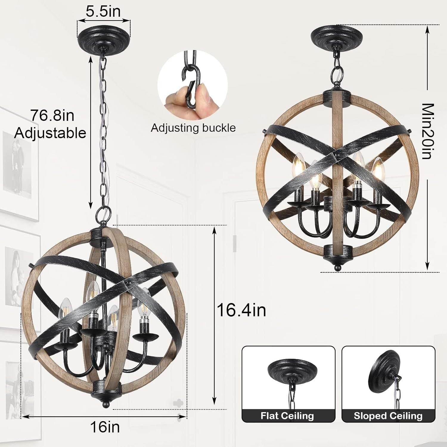 4 Lamps Restaurant Lamps Are Height Adjustable - Velora