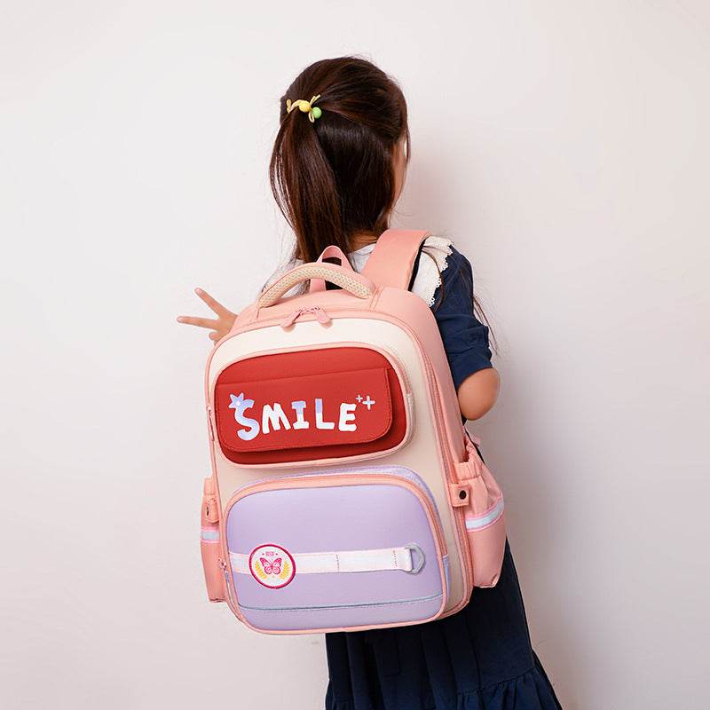 Children's Cartoon Letters British Style Schoolbag - Velora
