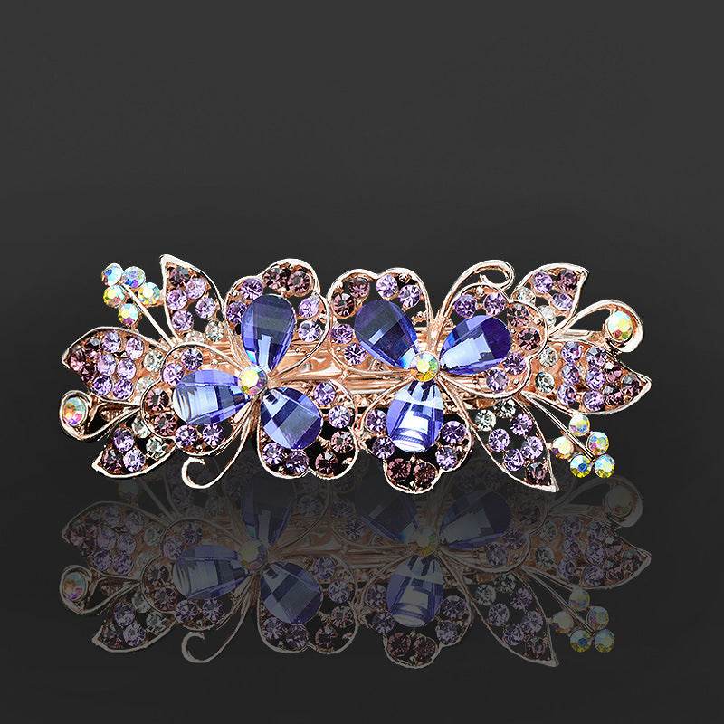 Rhinestone bow hair clip Accessories - Velora