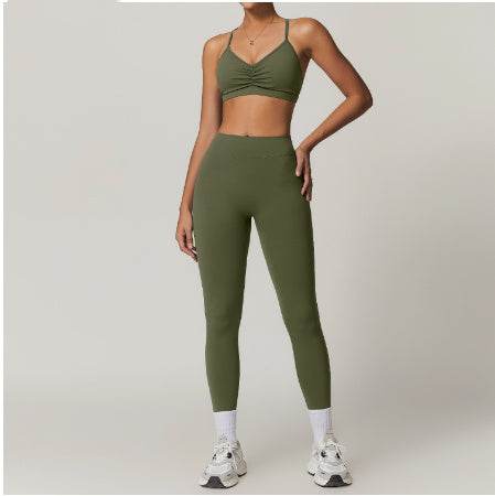 2pcs Yoga Outfit set Sport Fitness Workout Gym wear for women - Velora