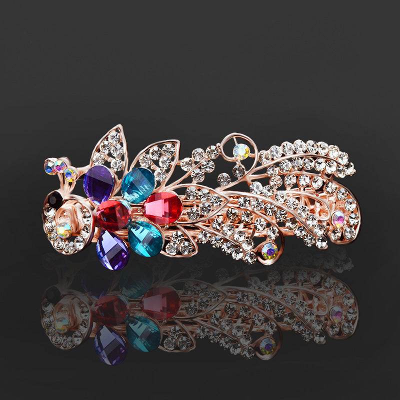 Rhinestone bow hair clip Accessories - Velora