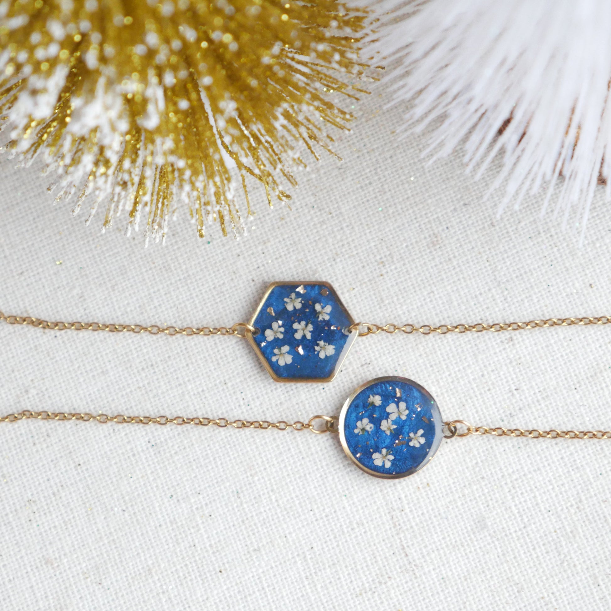 Bracelet Céleste - fleurs de carotte - Velora