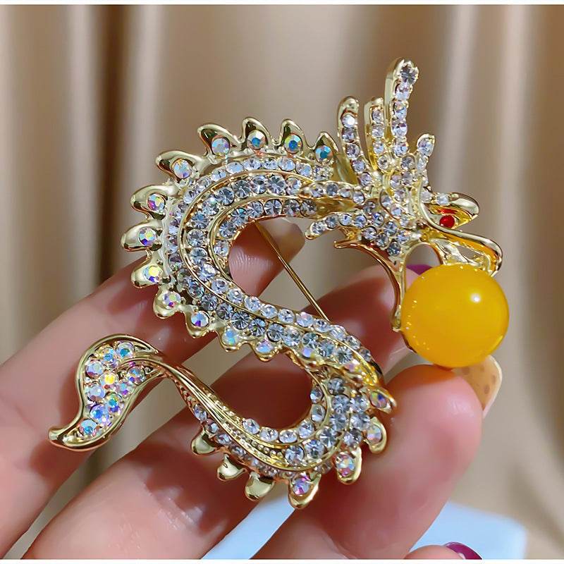 Dragon Brooch Elegant Elegant Clothing - Velora