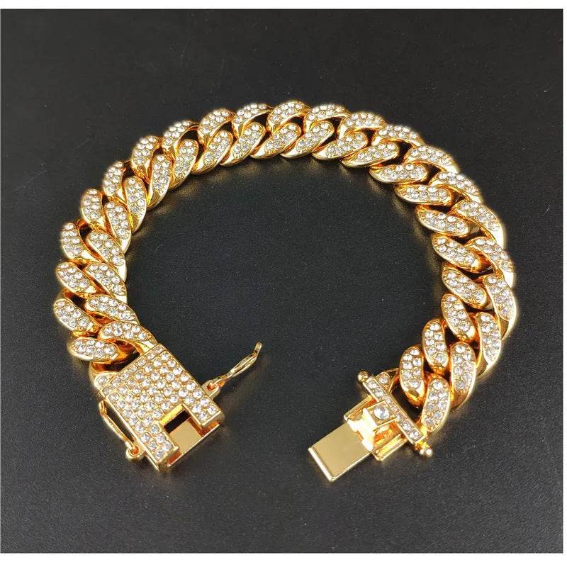 Zinc Alloy Wide Hip Hop Cuban Link Chain Necklace - Velora