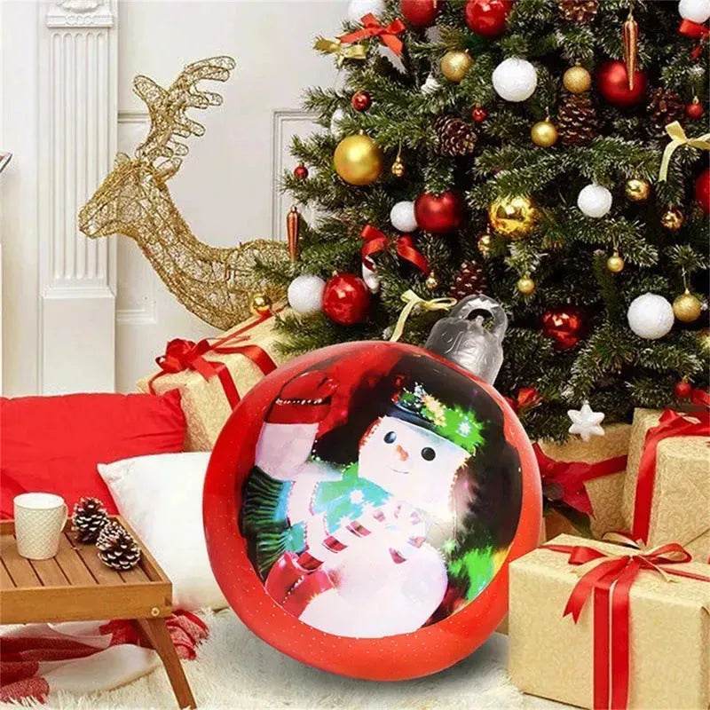Christmas Ornament Holly Ball Outdoor Tree Decoration Christmas Balls for Yards - Velora