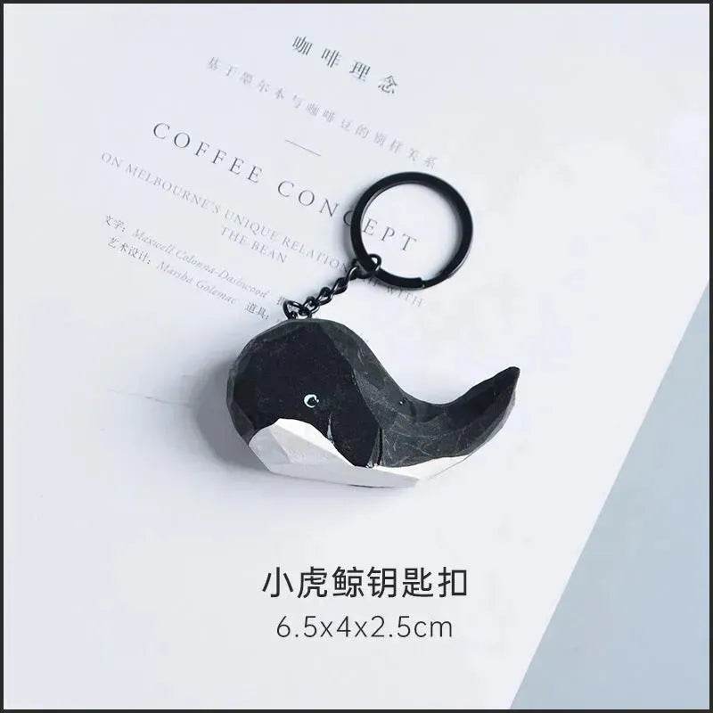 Creative Decorative Hand carved wooden Cat Trinkets Ornaments - Velora