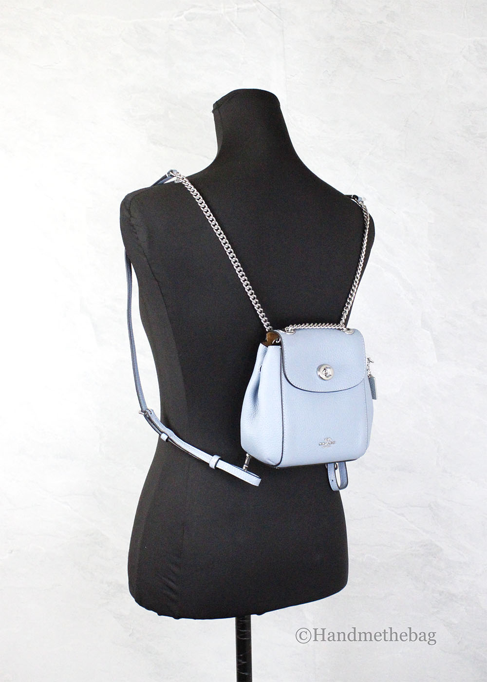 Coach Petite Azure Chain Convertible Backpack