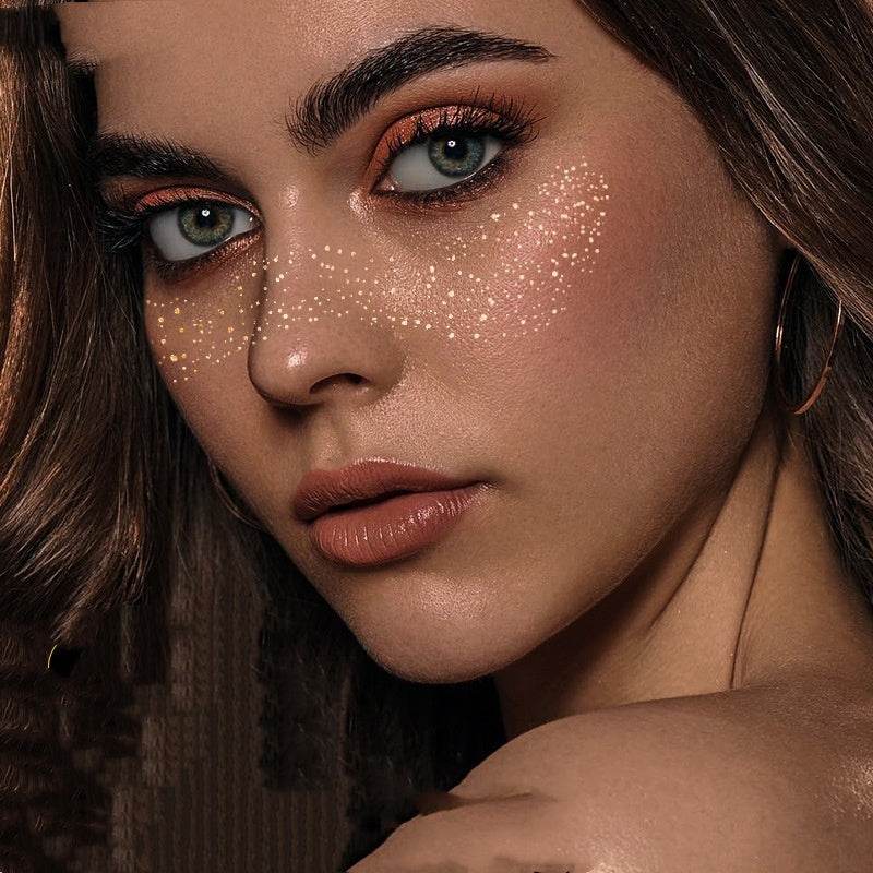 Gilding Sticker Freckle Tattoo Sticker Gilding Glitter Stickers Waterproof - Velora