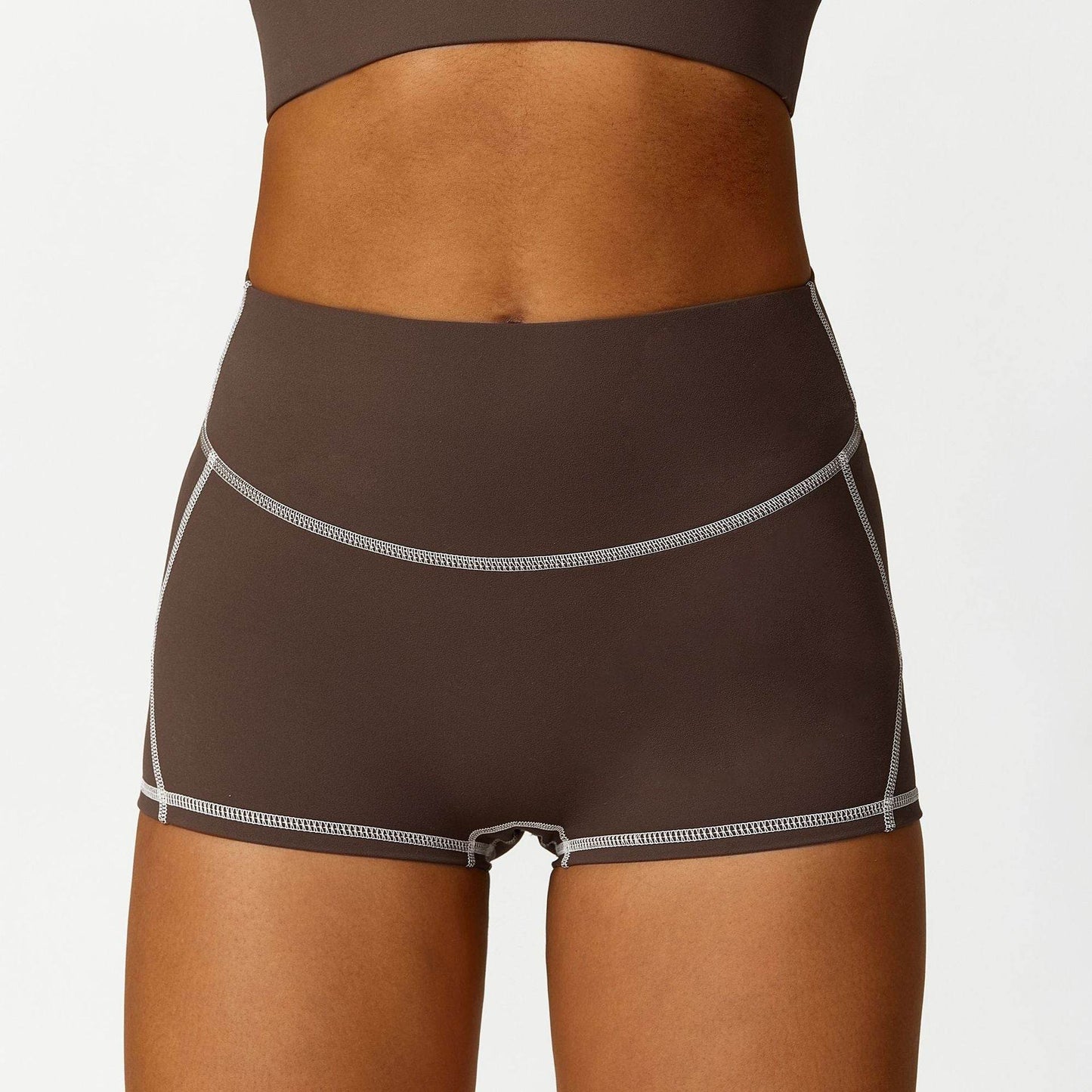 High Waist Hip Lift No Embarrassment Line Stretch Leggings Sports Back Shaping Bra - Velora