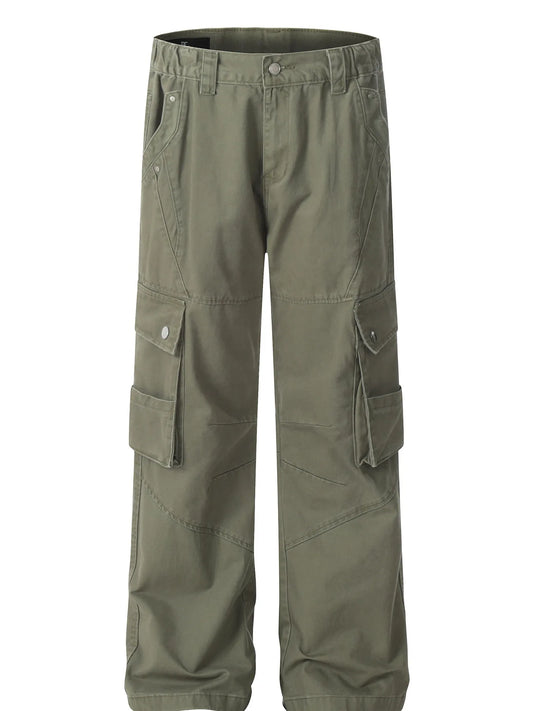 Men's Wide Leg Cargo Pants - Velora