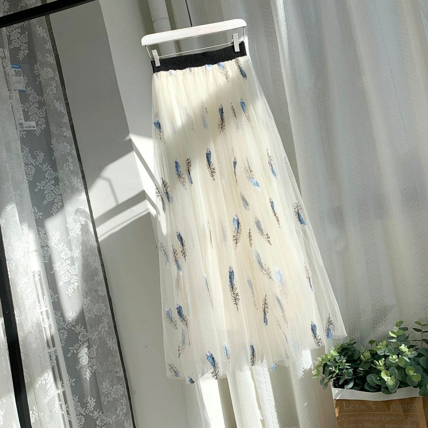 Women's Midi Organza Skirt Fairy Tutu Tulle Skirt - Velora