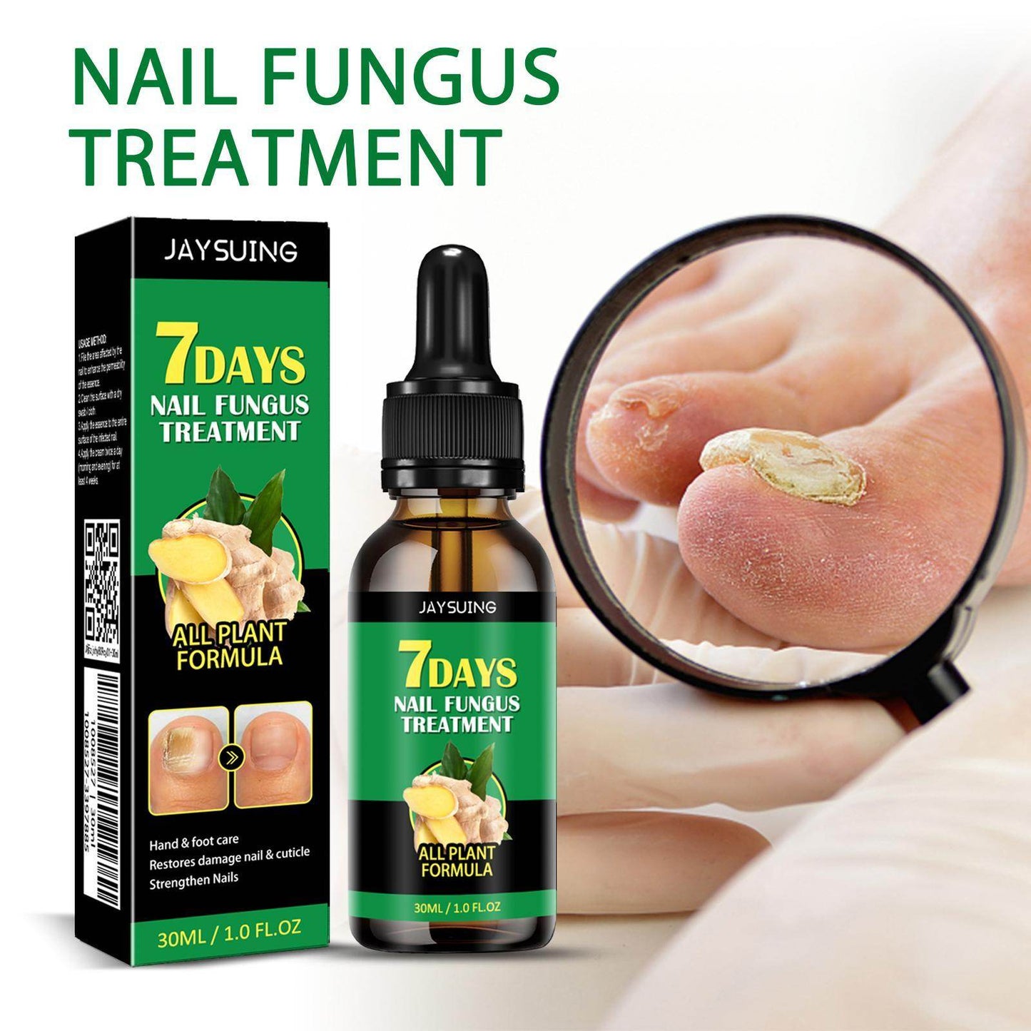 Jiasuying Ginger Nail Care Liquid, Repairs And Moisturizes Hand And Foot Nails, Makes Nails Shiny And Soft, And Improves Onychomycosis - Velora