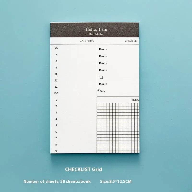 Portable Notepad Schedule Daily Planner - Velora