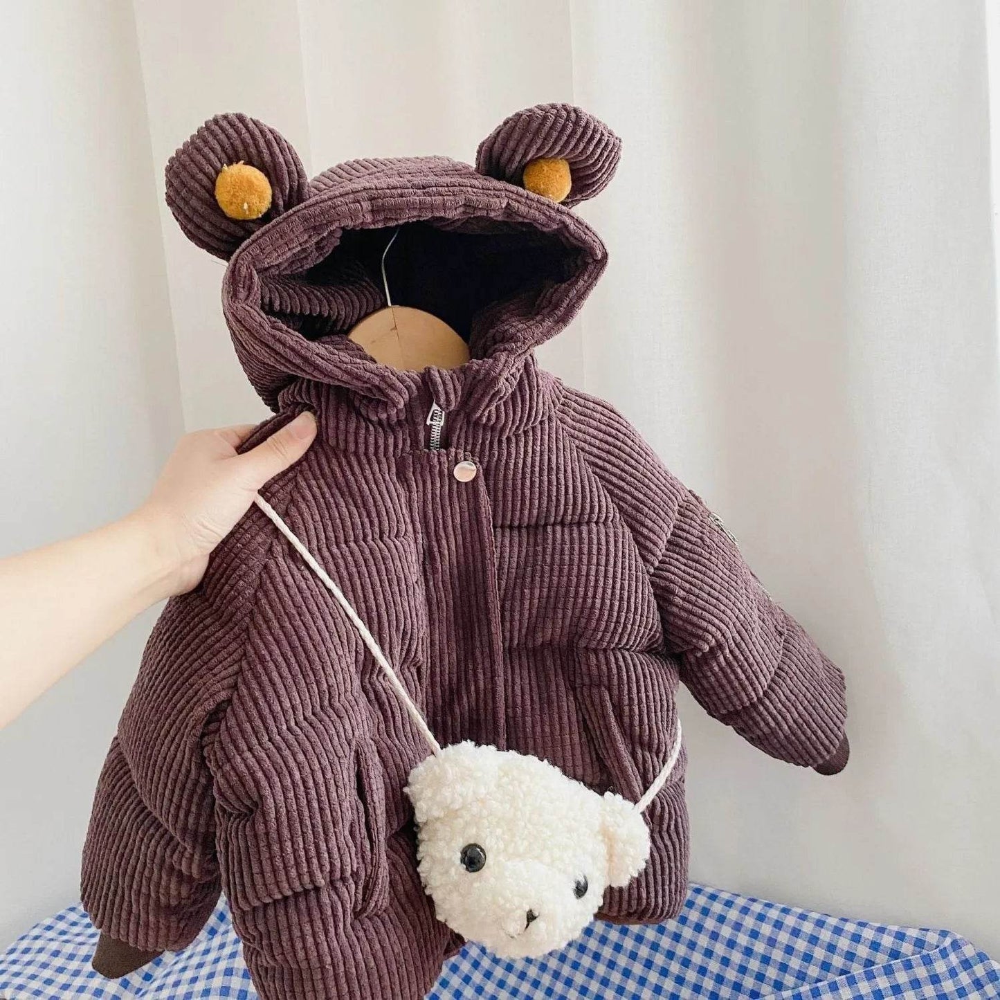 Baby Boy Girl Cute Cartoon Cotton Hoodie Winter Jacket Kid - Velora