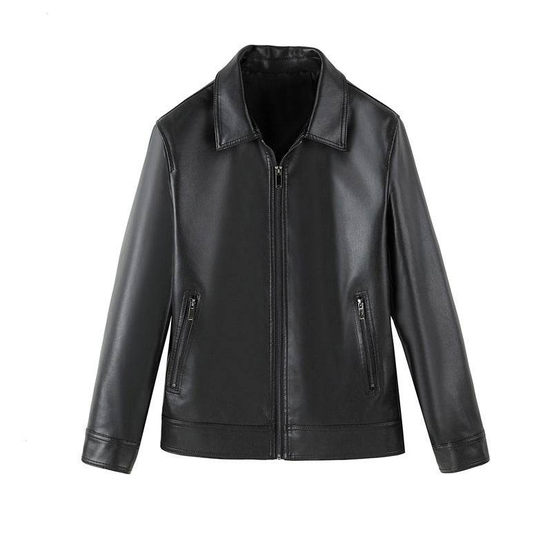 Leather Lapel Light Business Men's Jacket - Velora