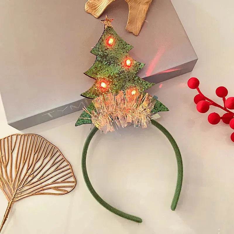 Christmas With Light Headband Snowflake Women's - Velora