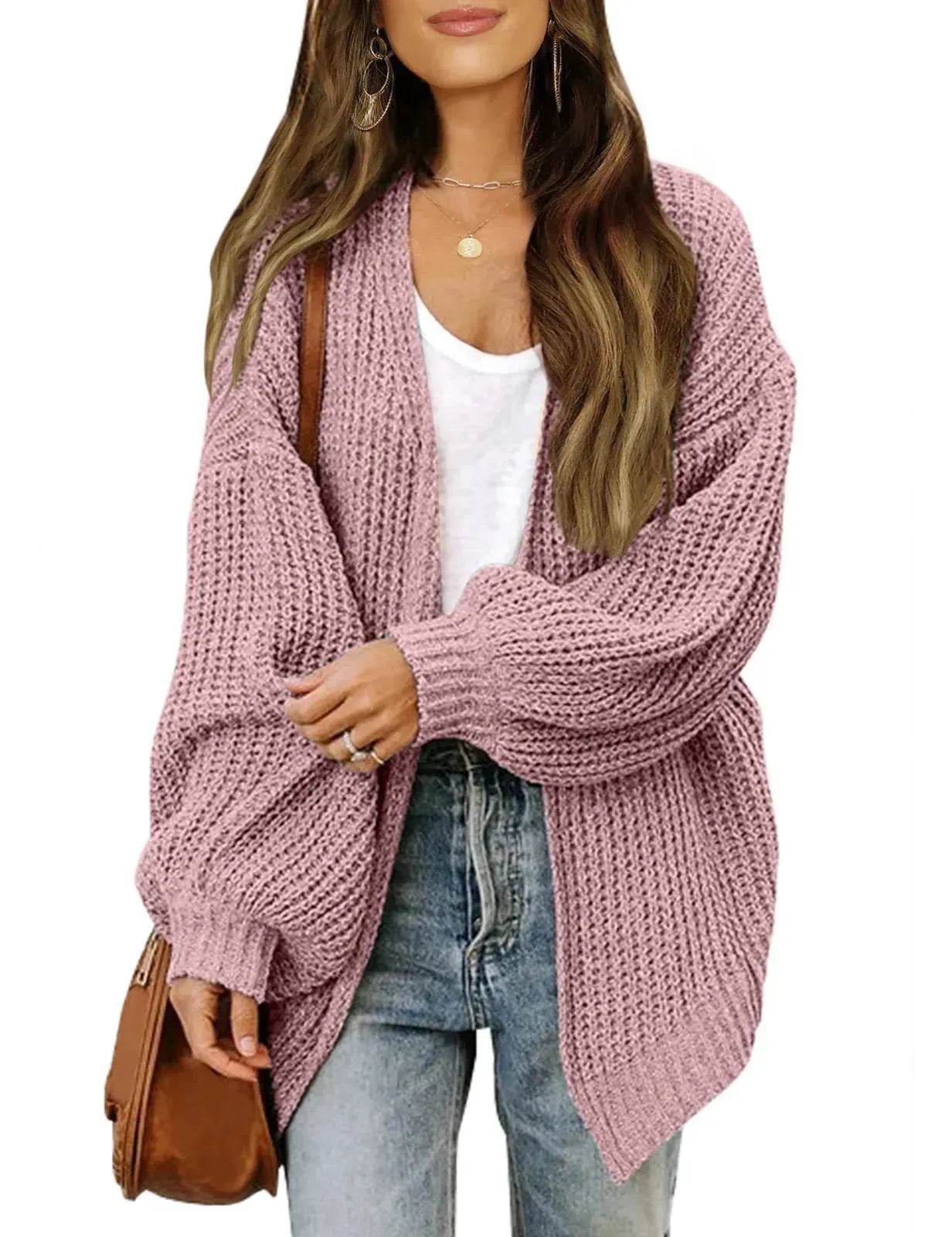 Fall fashioned jacket Knitted Cardigan sweater for women - Velora