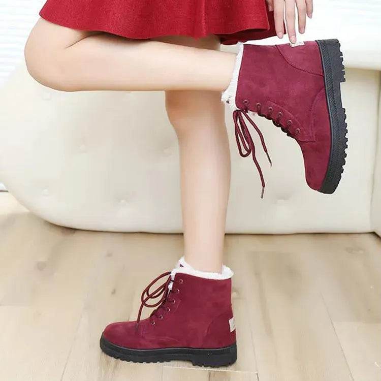 Winter Snow Boots With Warm Plush Ankle Boots For Women Shoes - Velora