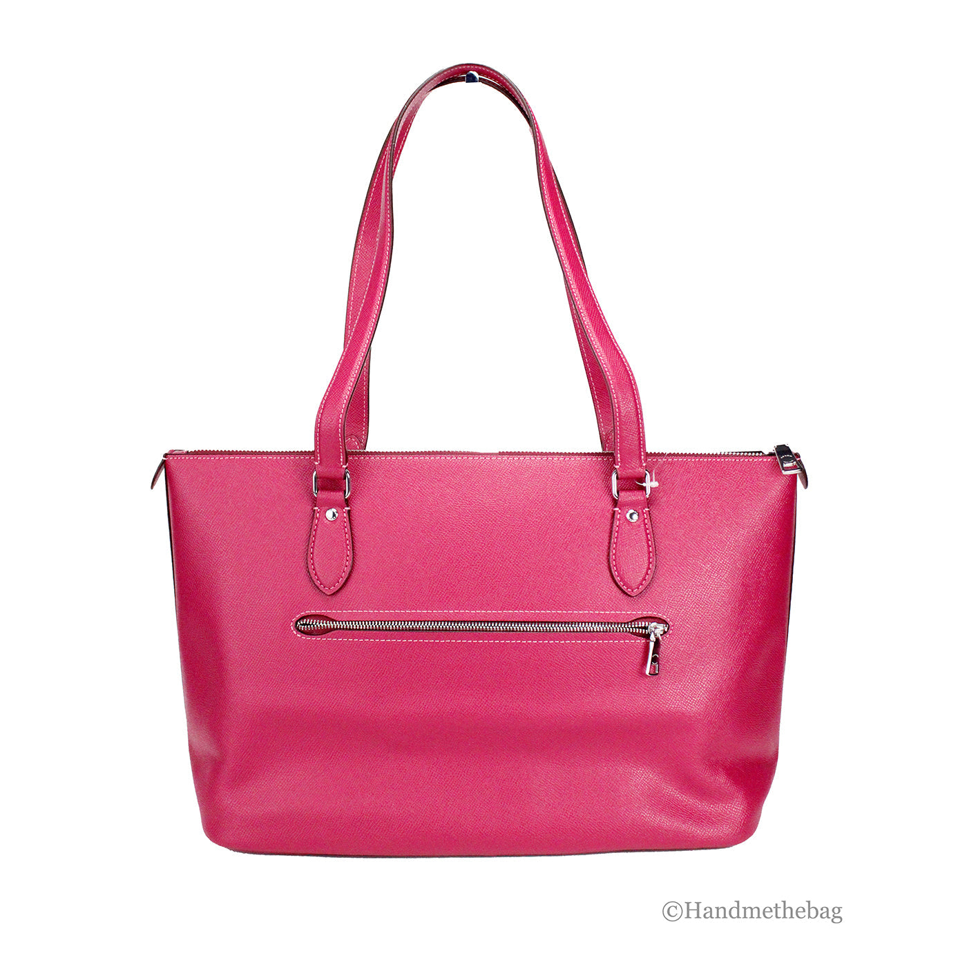Coach Gallery Bright Violet Crossgrain Leather Tote
