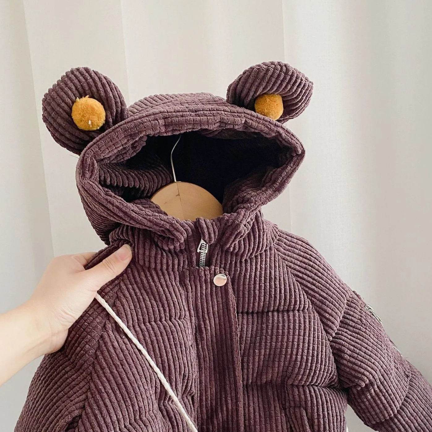 Baby Boy Girl Cute Cartoon Cotton Hoodie Winter Jacket Kid - Velora