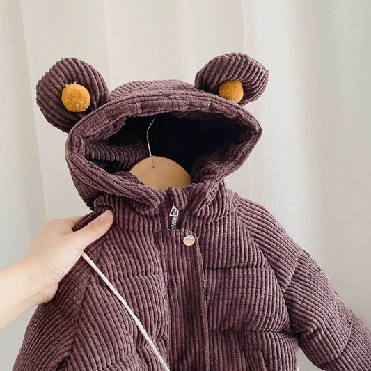 Baby Boy Girl Cute Cartoon Cotton Hoodie Winter Jacket Kid - Velora