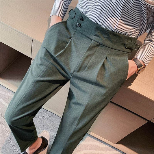 High-waisted Trousers Business Work Chinos trouser for men - Velora