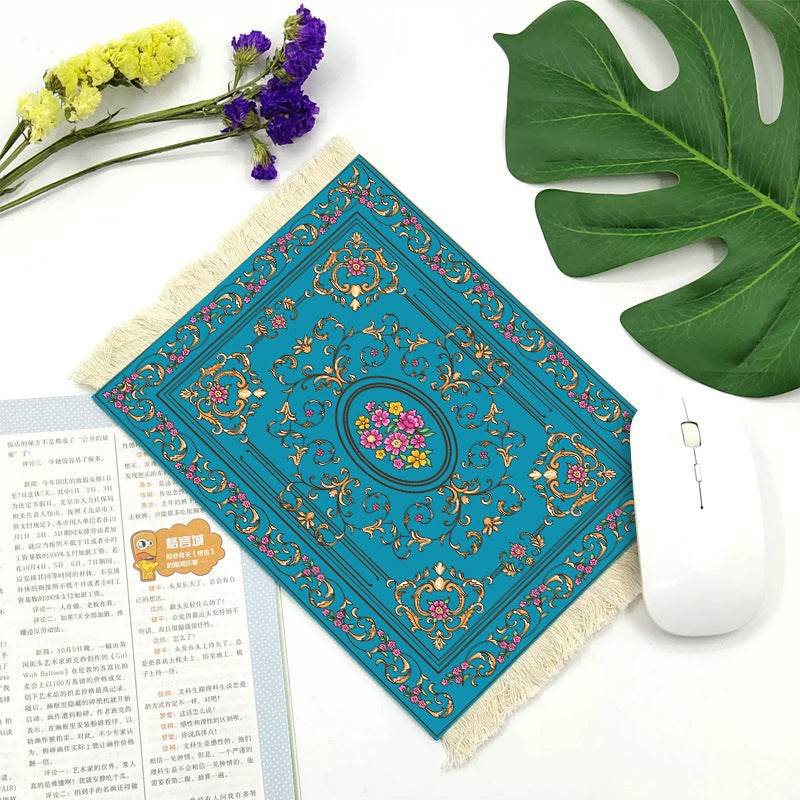 Office mouse pad, Suede fringe mouse pad Hot rubber Bohemian style - Velora