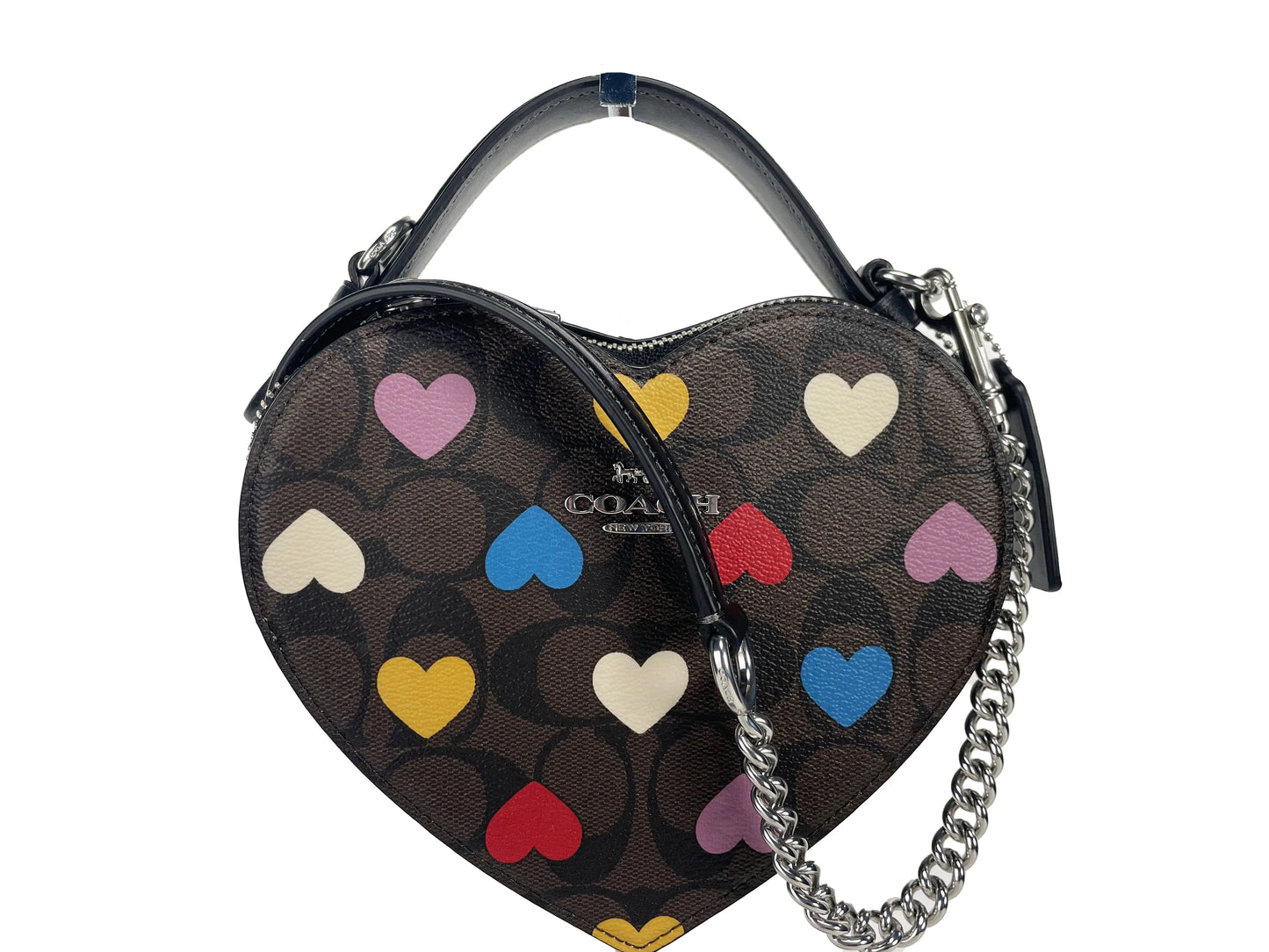 Coach Signature Heart Print Crossbody