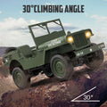1:10 RACENT RC Crawler, 2.4G Willys Jeep, LED Lights, Upgradable Off-Road Car - Velora Luxury Fashion