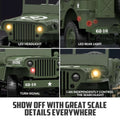 1:10 RACENT RC Crawler, 2.4G Willys Jeep, LED Lights, Upgradable Off-Road Car - Velora Luxury Fashion