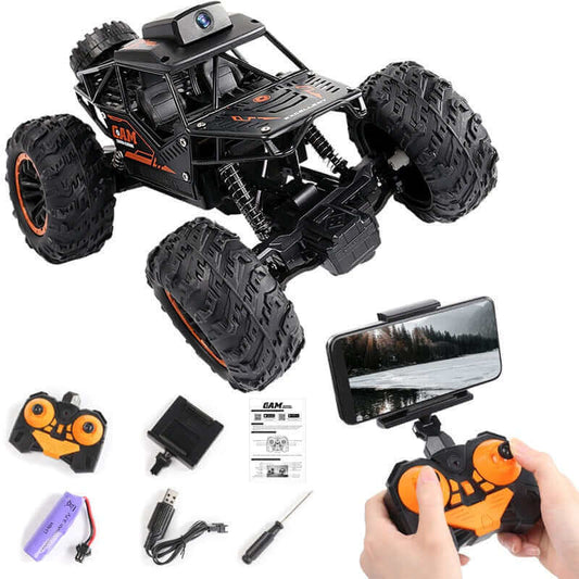 1:18 RC Car with 720P HD Camera - WiFi FPV Climbing SUV Toy | KidsToyLover - Velora Luxury Fashion