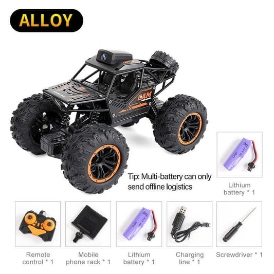 1:18 RC Car with 720P HD Camera - WiFi FPV Climbing SUV Toy | KidsToyLover - Velora Luxury Fashion