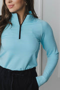 1/4 Zip Long Sleeve WOMENS - Velora Luxury Fashion