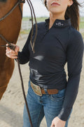 1/4 Zip Long Sleeve WOMENS - Velora Luxury Fashion