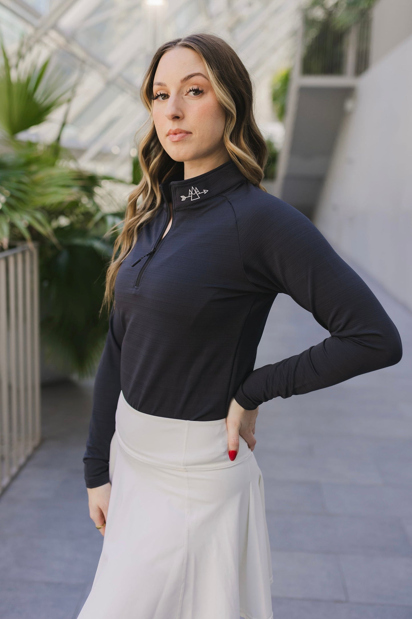 1/4 Zip Long Sleeve WOMENS - Velora Luxury Fashion