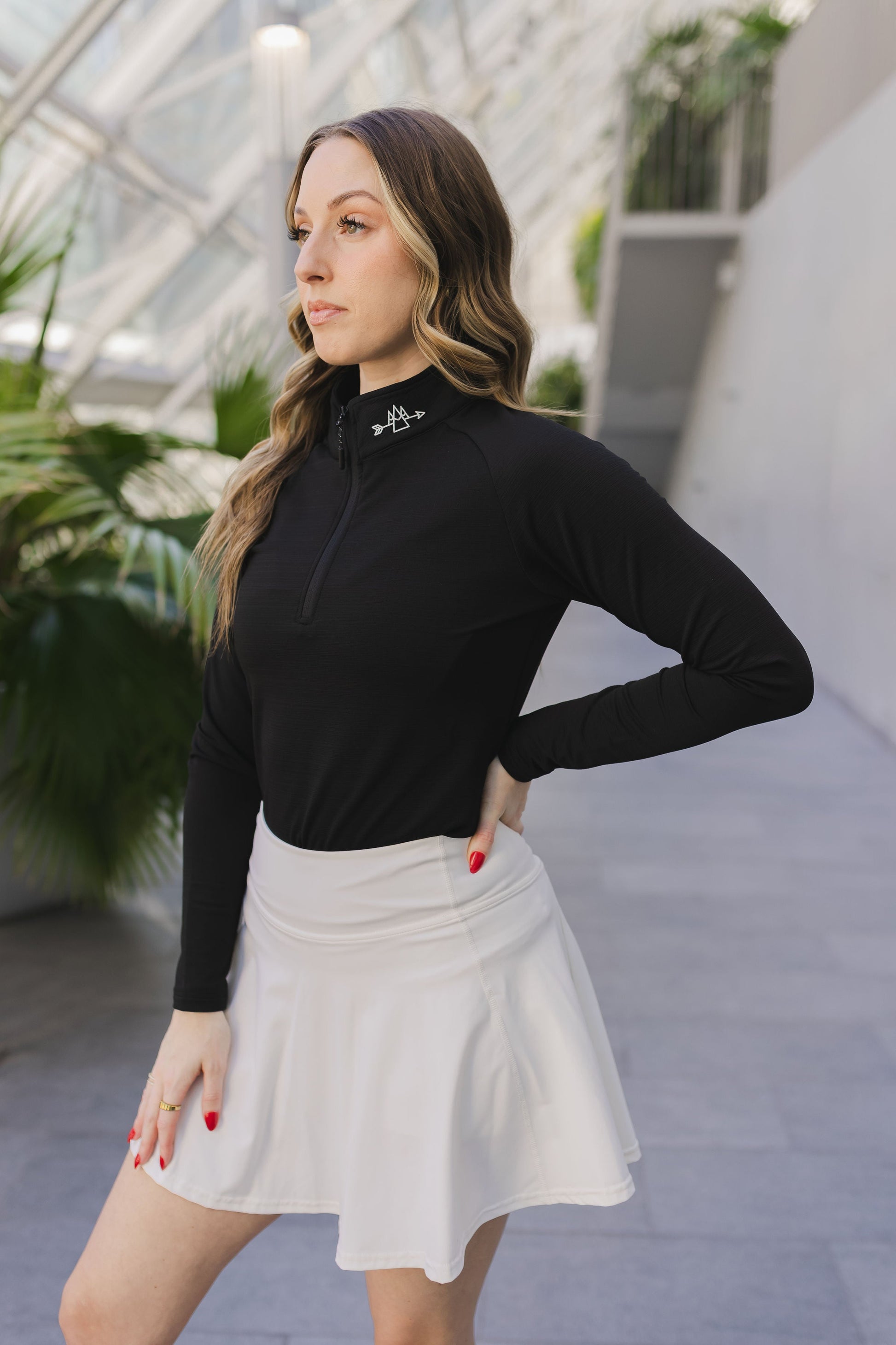 1/4 Zip Long Sleeve WOMENS - Velora Luxury Fashion