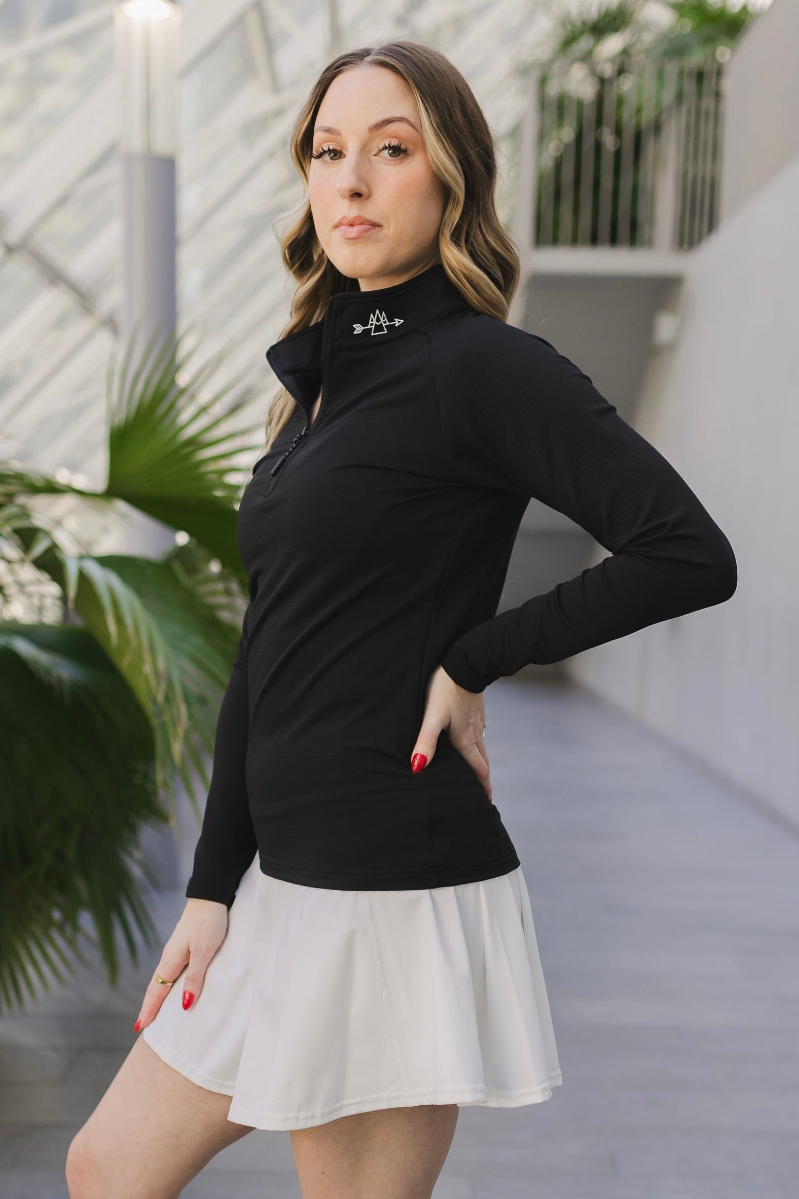1/4 Zip Long Sleeve WOMENS - Velora Luxury Fashion