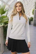 1/4 Zip Long Sleeve WOMENS - Velora Luxury Fashion