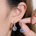 1 Carat Moissanite 925 Sterling Silver Earrings - Velora Luxury Fashion