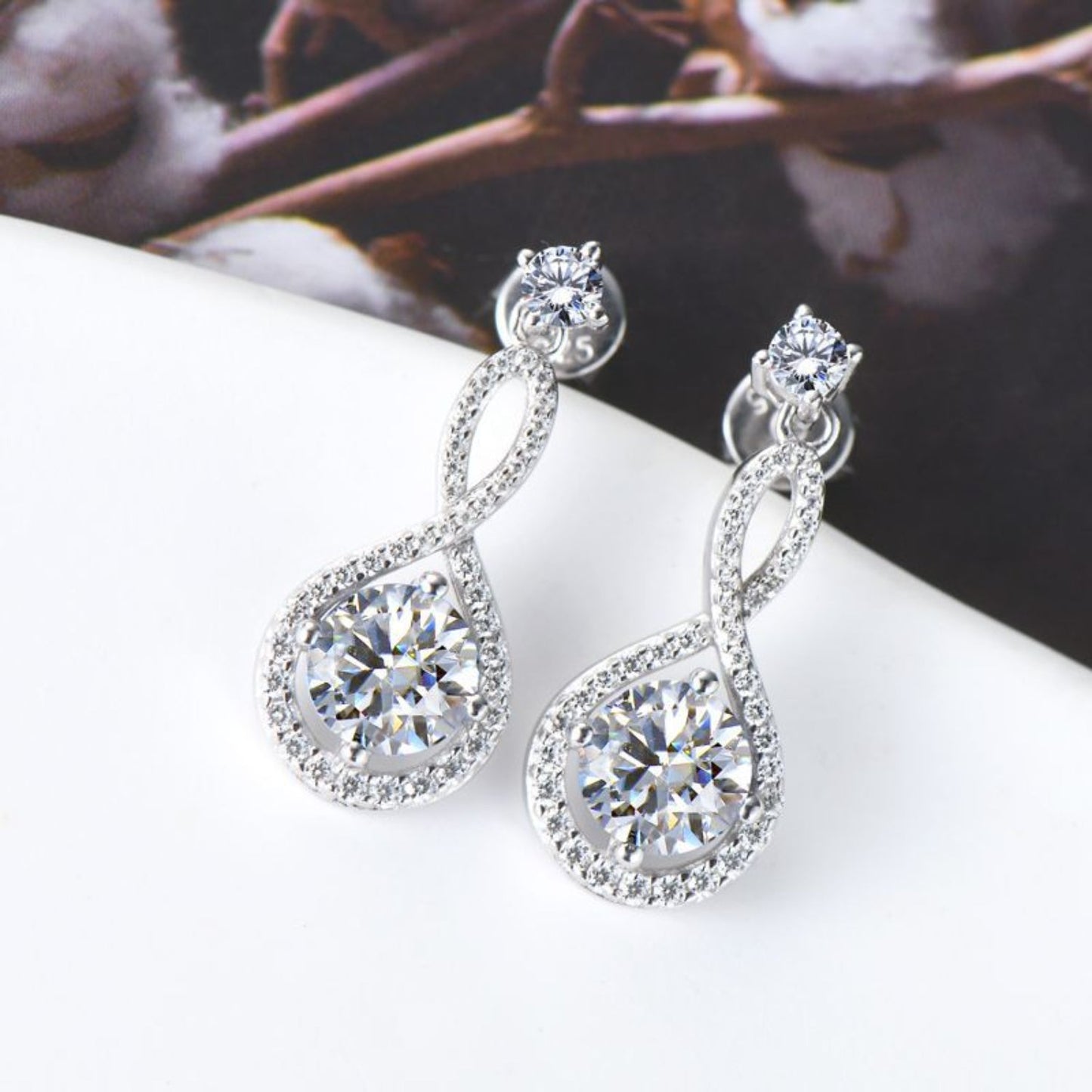 1 Carat Moissanite 925 Sterling Silver Earrings - Velora Luxury Fashion