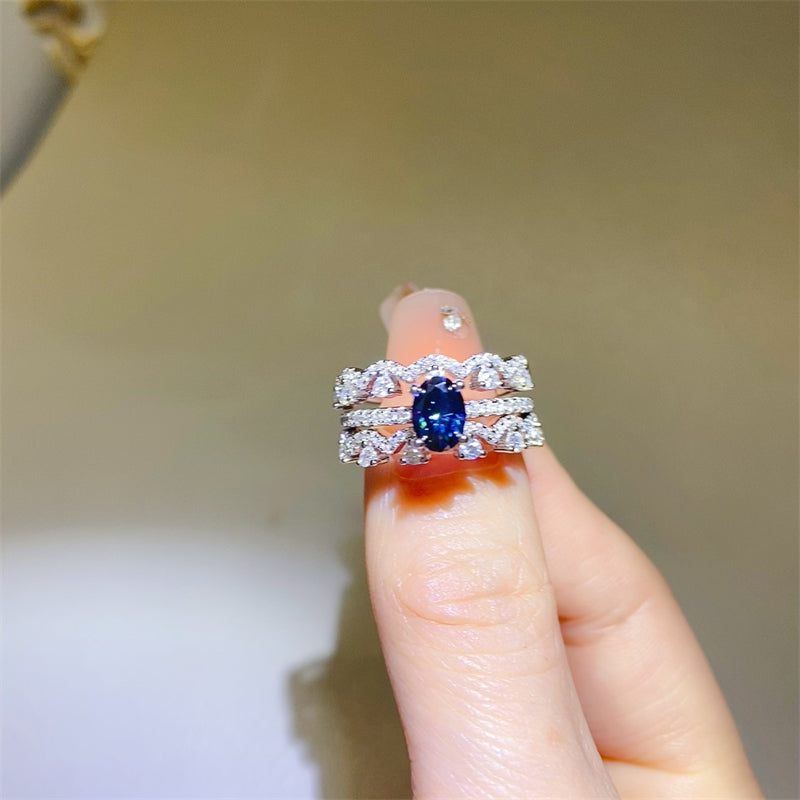 1 Carat Moissanite 925 Sterling Silver Ring - Velora Luxury Fashion