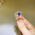 1 Carat Moissanite 925 Sterling Silver Ring - Velora Luxury Fashion